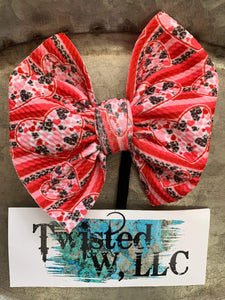 FINAL Leopard Love Heart Stripe Bows • Valentine’s Day