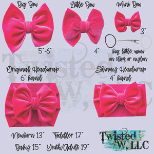 Neon Velvet Conversation Heart Bows • Valentine's Day