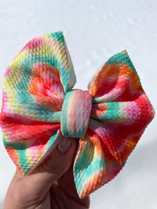 Spring Tie Dye bows