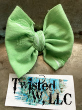 Load image into Gallery viewer, Lime Green Distressed bows • Flapless
