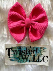 Solid Hot Pink Bows