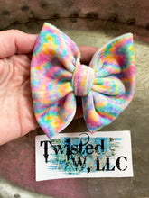 Load image into Gallery viewer, Ready to Ship • Velvet Tie Dye Kaleidoscope Bows
