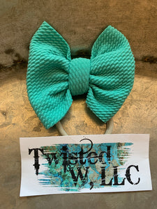 Turquoise bows