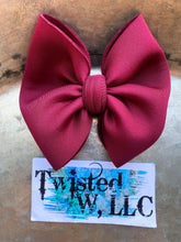 Load image into Gallery viewer, Burgundy • Maroon Puff Bow
