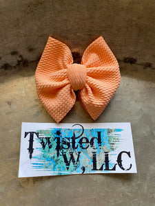 Orange creamsicle bows