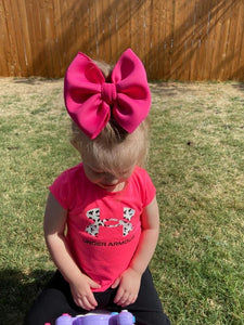 Fuschia Puff Bow