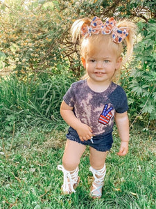 Ready to ship • Velvet Bomb Pops • Red, White, & Blue Bows