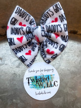 Load image into Gallery viewer, Daddy’s Girl Bows • Velvet
