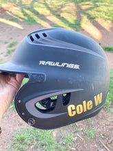 Load image into Gallery viewer, Helmet Vinyl Decal •  DECAL ONLY • Stickers • any name, number, and colors
