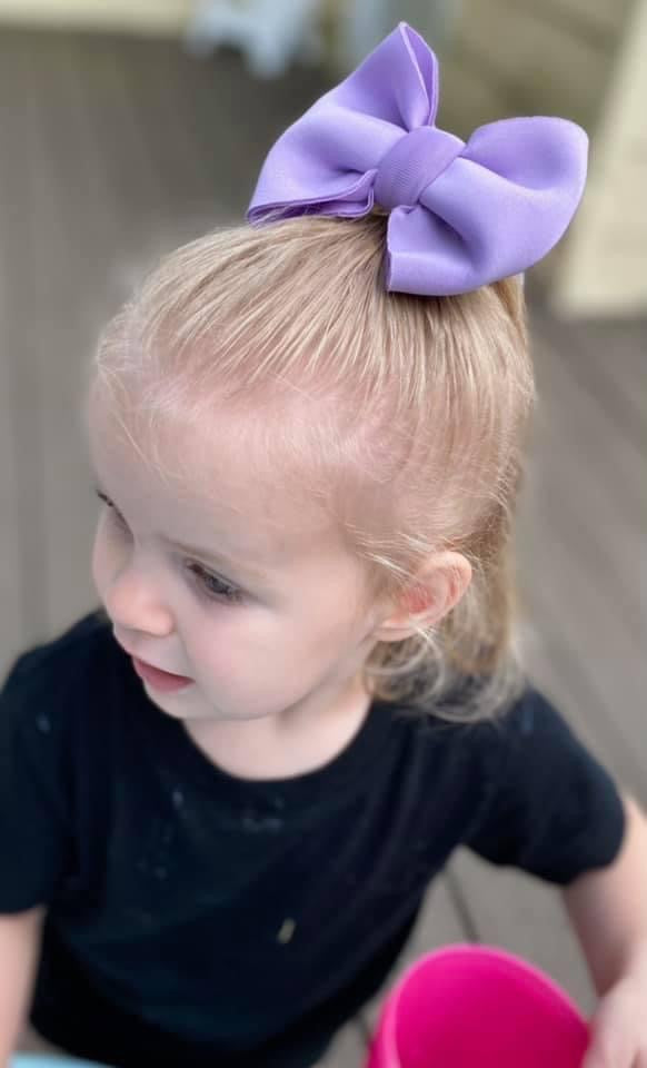 Lilac Puff Bow