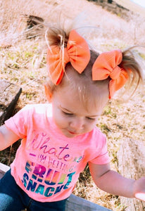 Orange creamsicle bows