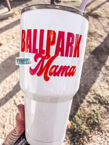 BallPark Vinyl Decal •  DECAL ONLY • Stickers • any name