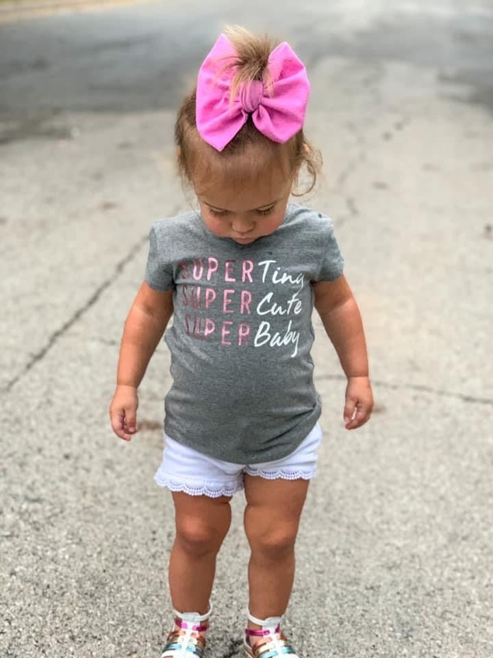 Pink Distressed Bows