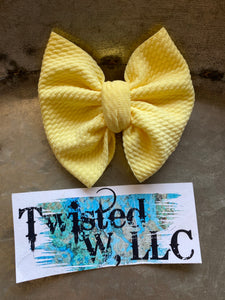 Pastel yellow bows