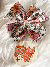Load image into Gallery viewer, Groovy Pumpkins • Spooky Bows • Velvet
