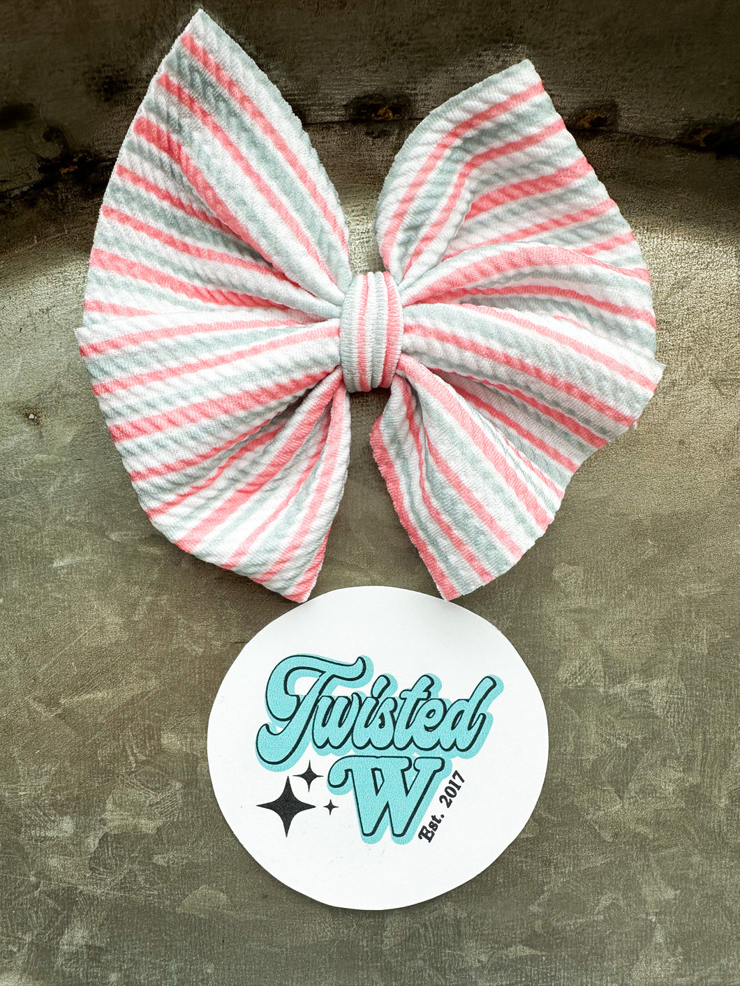 Newborn Hospital Stripe Bows
